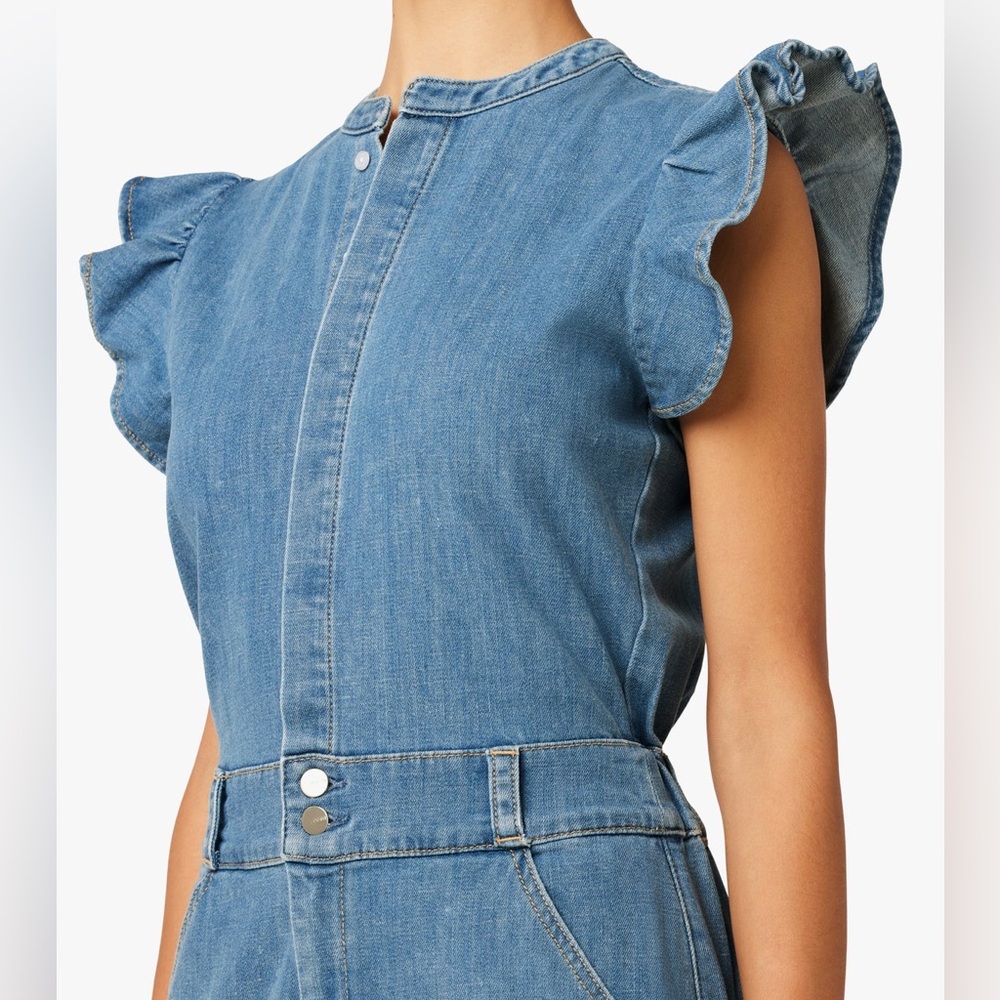 NWT Joe’s Anthropologie The Emilia Purpose Denim Romper Size Medium - Picture 6 of 16